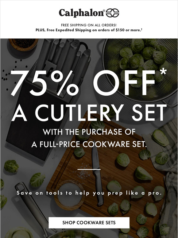 Save 75% on Select Cutlery Sets
