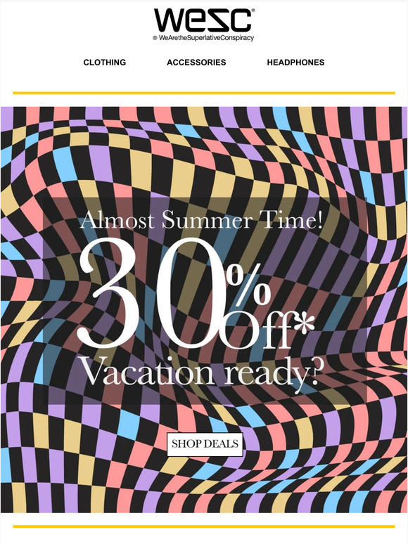 Fashion for Summer: Unbeatable WeSC Deals!
