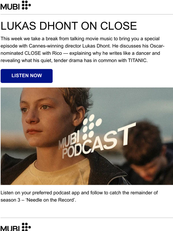 MUBI Podcast | Special episode on CLOSE with Lukas Dhont