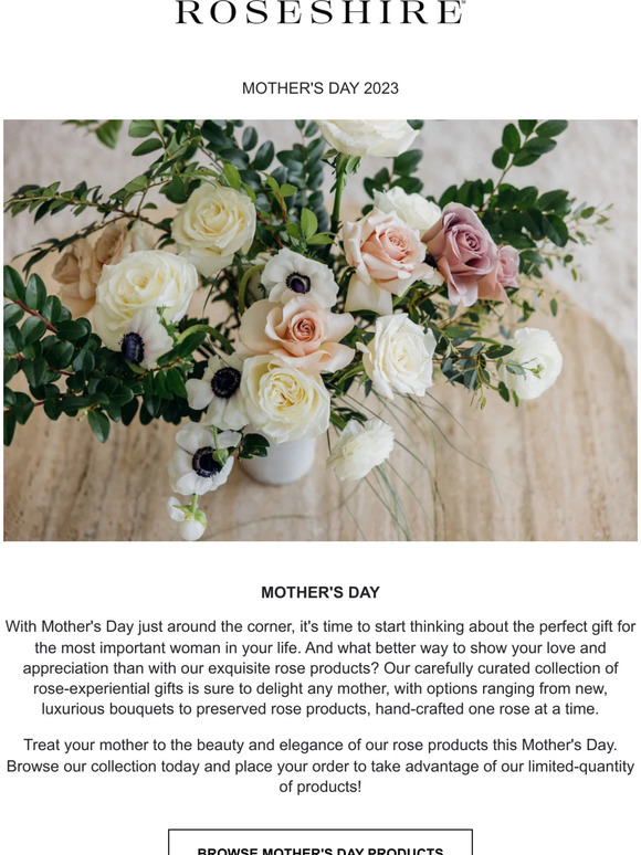 Mother's Day is 3 Weeks Away