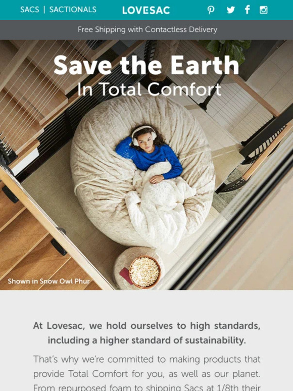 LoveSac Inside The Sustainable Ingredients of CloudLike Comfort