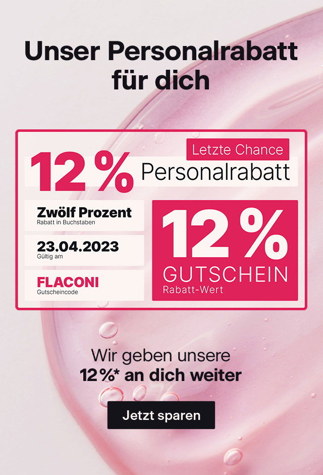 Unser Personalrabatt für dich: Wir geben unsere 12 %* an dich weiter