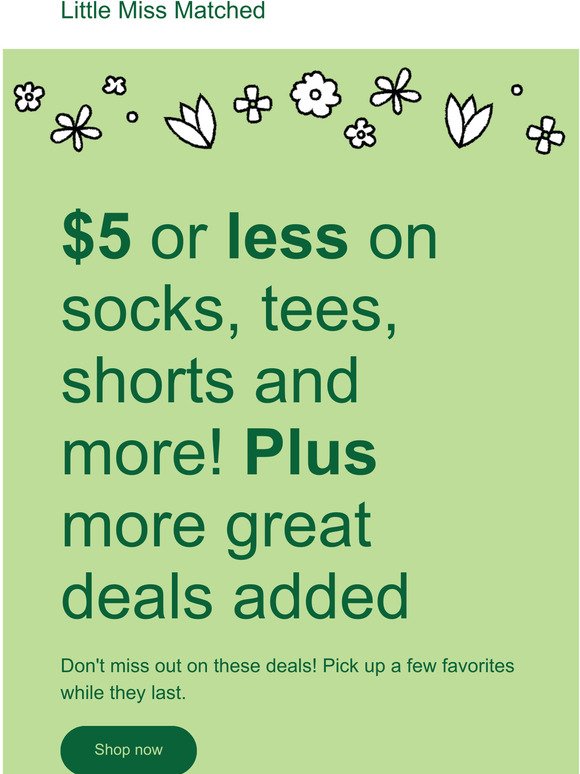 Copy of $5 or less on fun spring items!