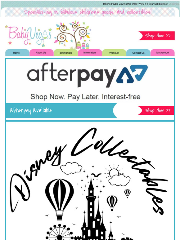 Disney Collectables at Baby Vegas