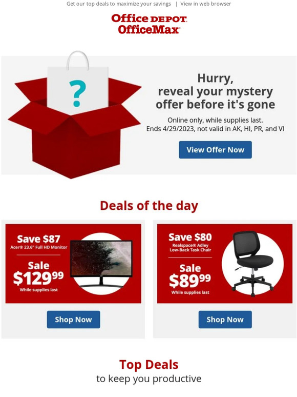 Office Depot® OfficeMax®: Free gift with qualifying purchase | Milled