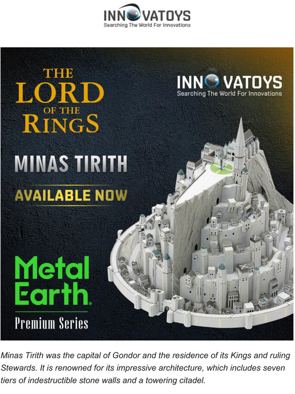  Metal Earth Premium Series Lord of The Rings Minas