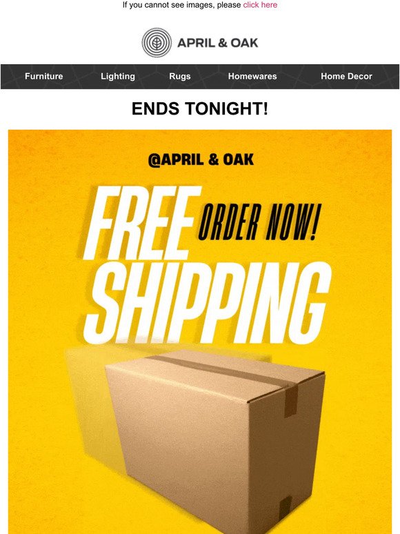 Don’t Forget Your Free Shipping!  😜