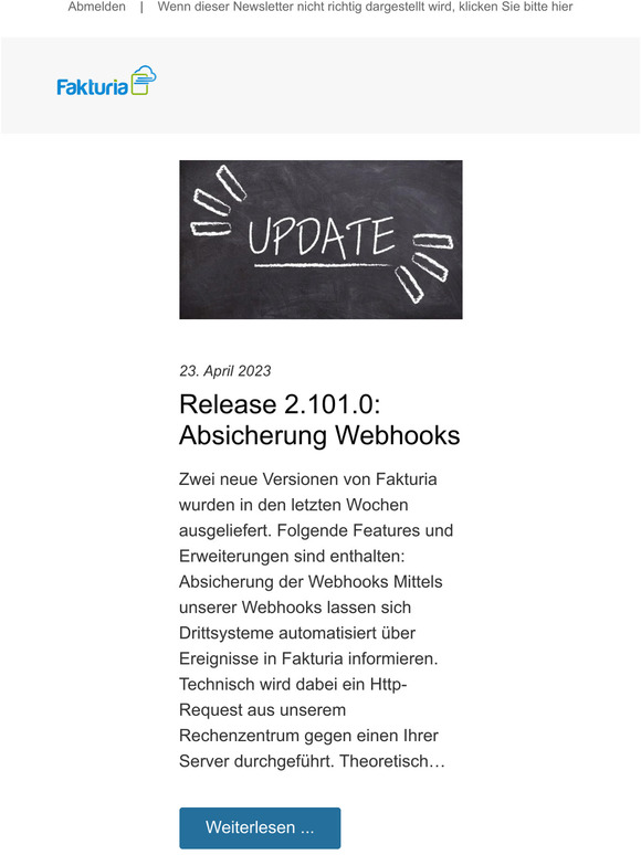 Release 2.101.0: Absicherung Webhooks