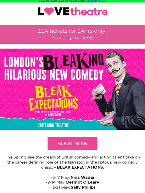 Bleak Expectations - £24 seats for £24 hours!