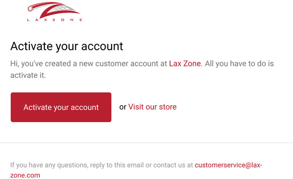 Customer account activation