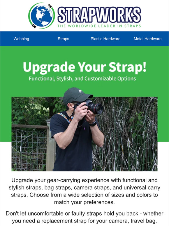 Bag & Camera Straps You Can Count On