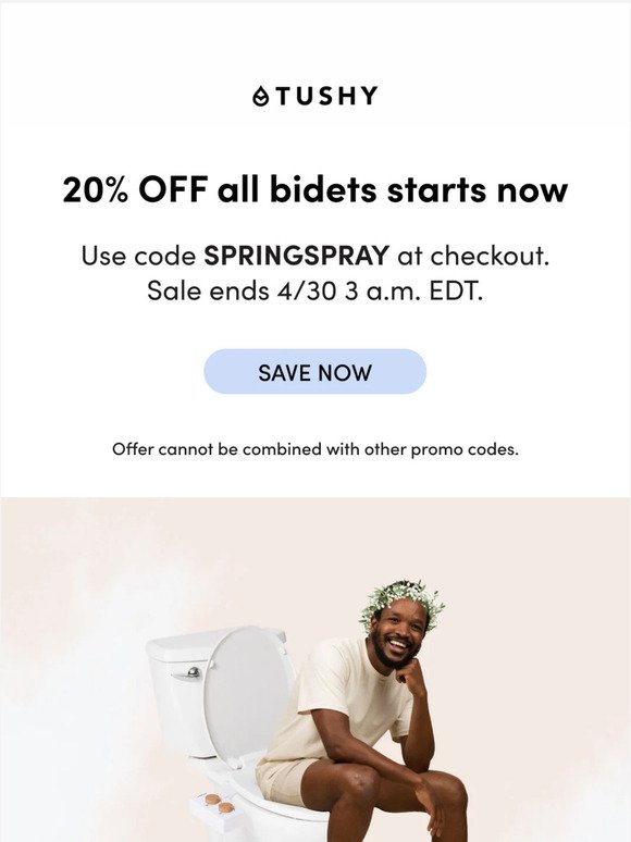 ⚡ SPRING SALE IS ON ⚡ 20% OFF ALL BIDETS