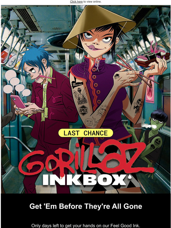 inkbox Tattoos LAST CHANCE 💥 Gorillaz x Inkbox Milled