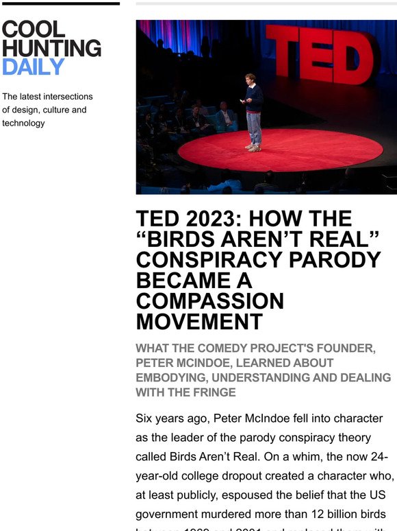 At TED 2023, a conspiracy parody founder addresses compassion