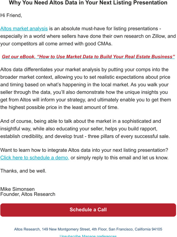 Altos Research Why you need Altos data in your next listing