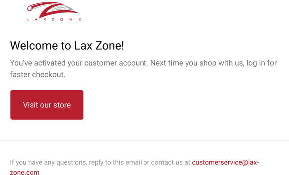Customer account confirmation