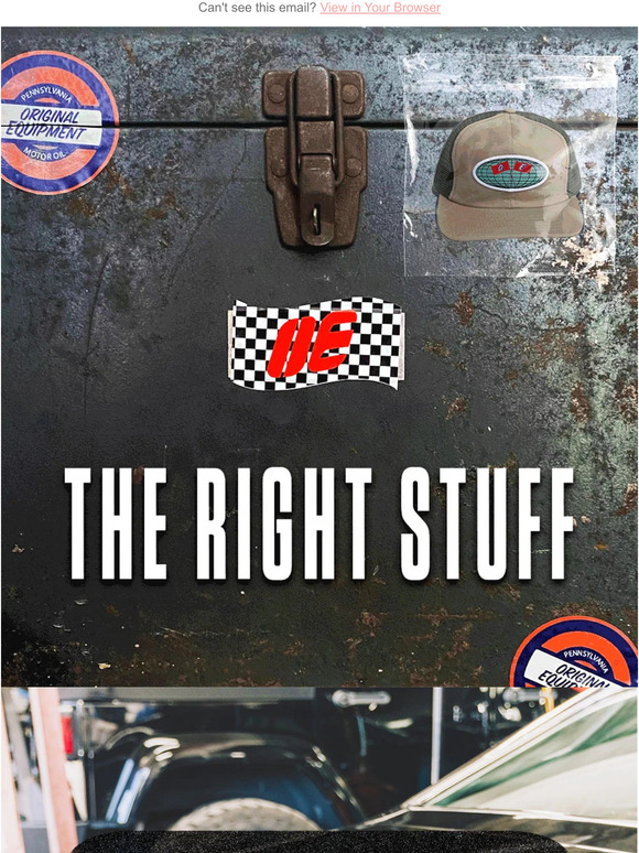 🏁 ORIGINAL STORIES: The Right Stuff 🏎️