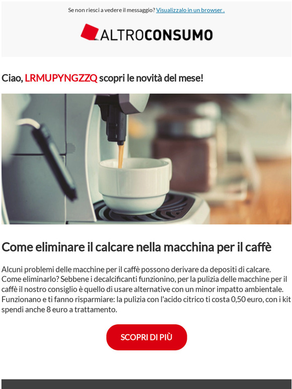 Calcare nella macchina per il caffè: decalcificanti o alternative fai da  te?