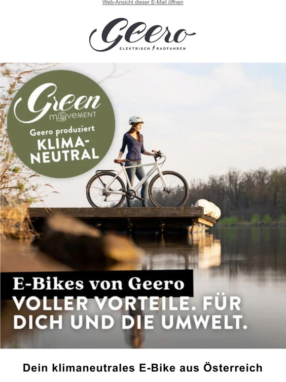 Klimaneutral 🌍 unterwegs mit Geero! 🚲