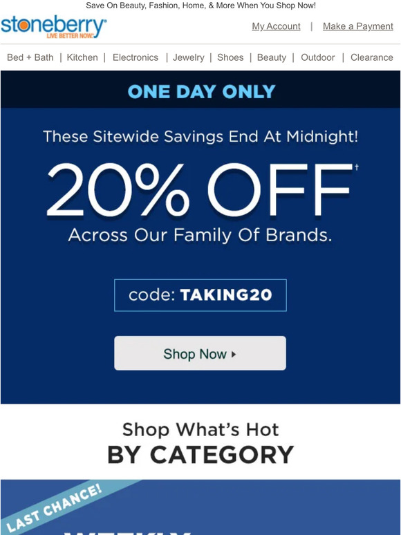 Stoneberry Today Only All Our Brands Are 20 Off! Milled