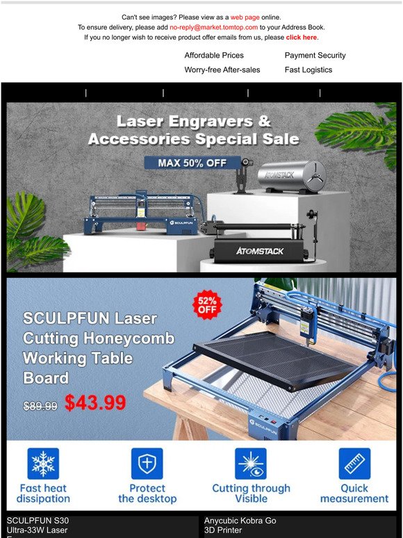 🔥 Laser Engravers & Accessories Special Sale - Max 50% Off 🔥