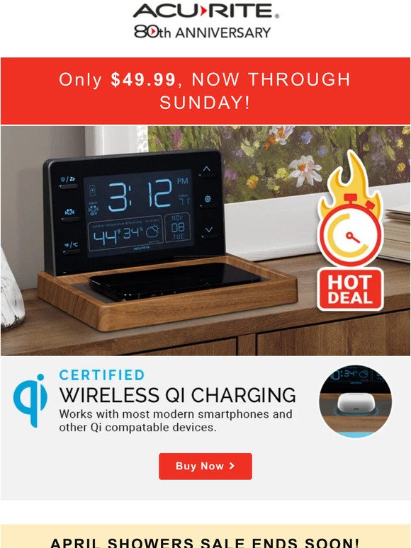 Hot Deal: Weather Valet with Wireless Charging