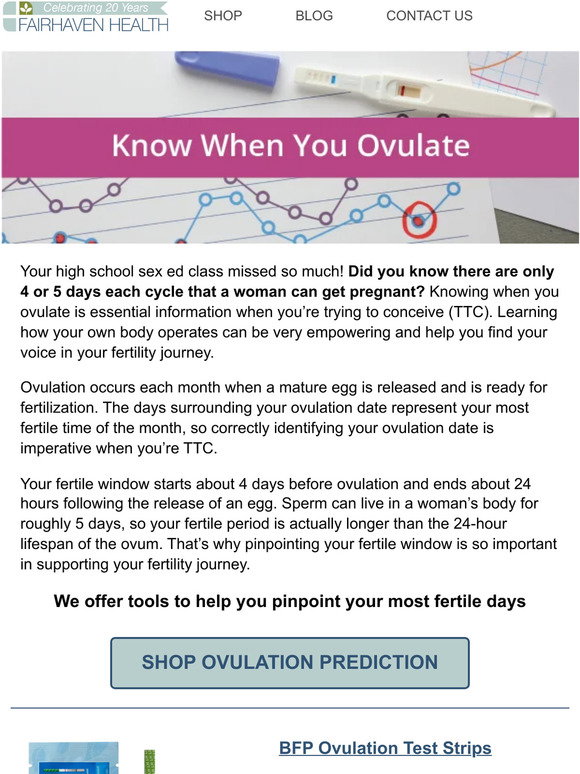 Fairhaven Health: How to Identify Your Fertile Window [3 Tools] | Milled