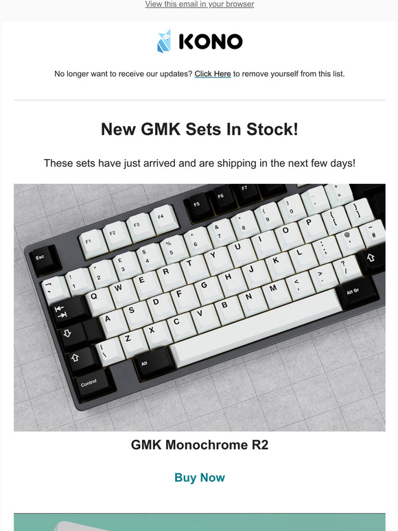 New In Stock! GMK Monochrome R2, GMK Haku, GMK Boho! Kono Brand Sale! WhiteFox Eclipse Kickstarter Successful! - Kono Store