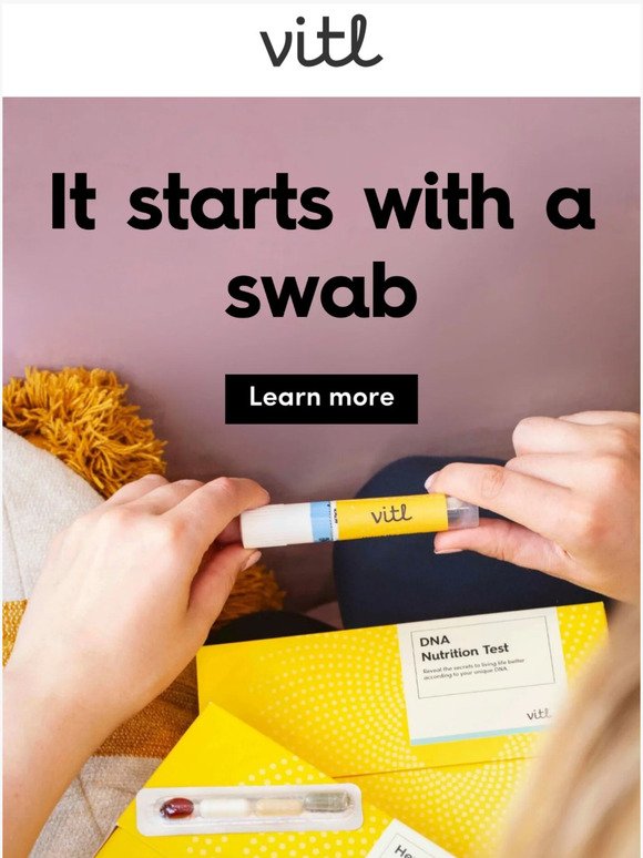 It starts with a swab 👀