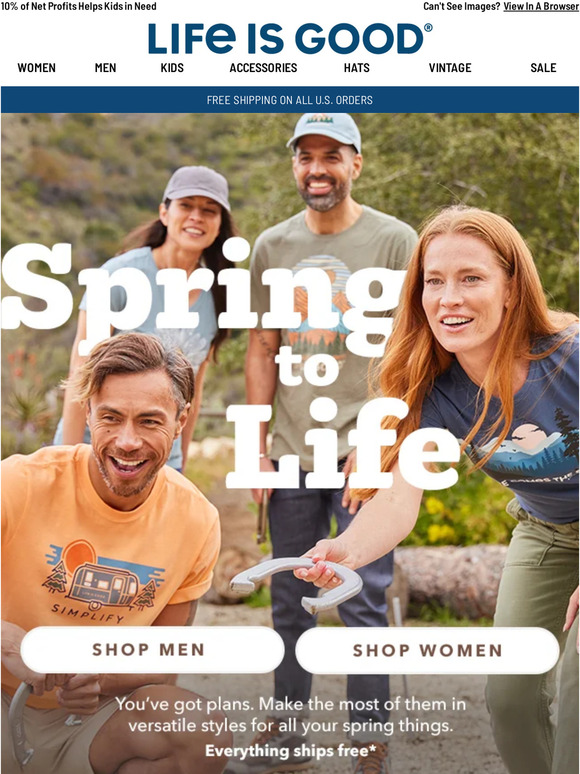 Life is Good ® Celebrate All Things Spring ⚾ Milled