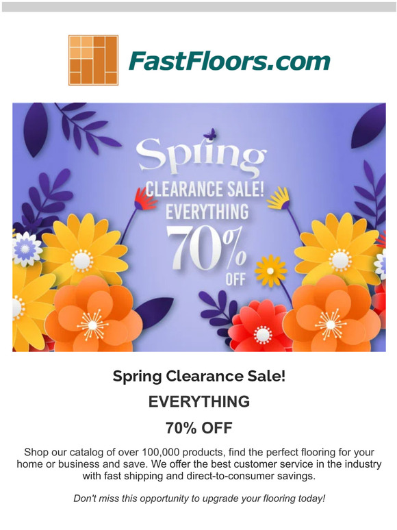 Spring clearance Sale