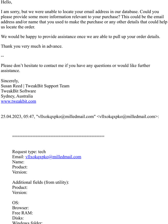 Re: License key & technical support