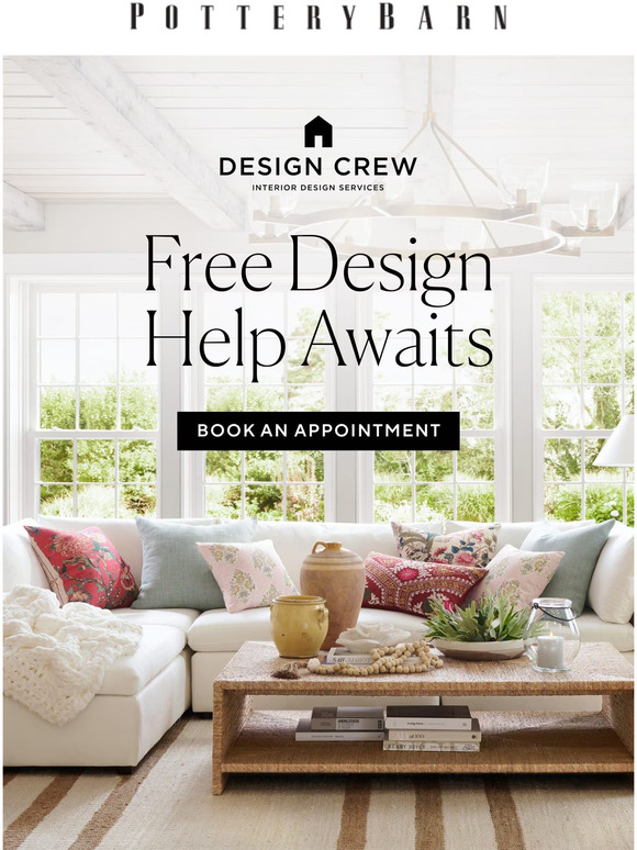 Pottery Barn Free design advice Easy updates. Milled