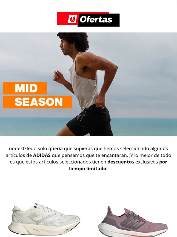 ¡Descuentos de mid season en Adidas!