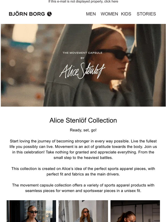 Alice Stenlöf Capsule Collection x Björn Borg 💫