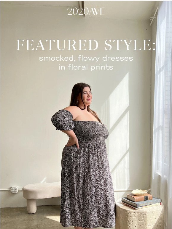 Featured Style: Smocked Floral Midi Dresses