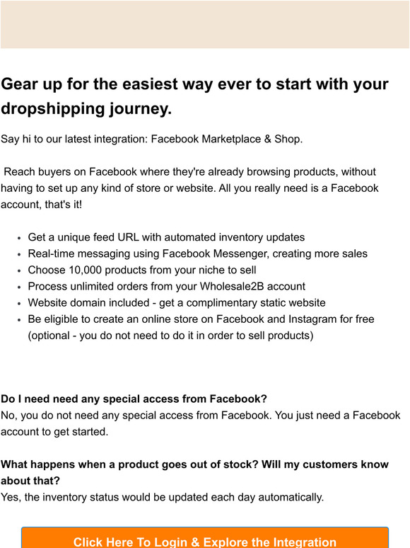 News Flash: A Facebook Account is all you need to start Dropshipping! 📱🚀