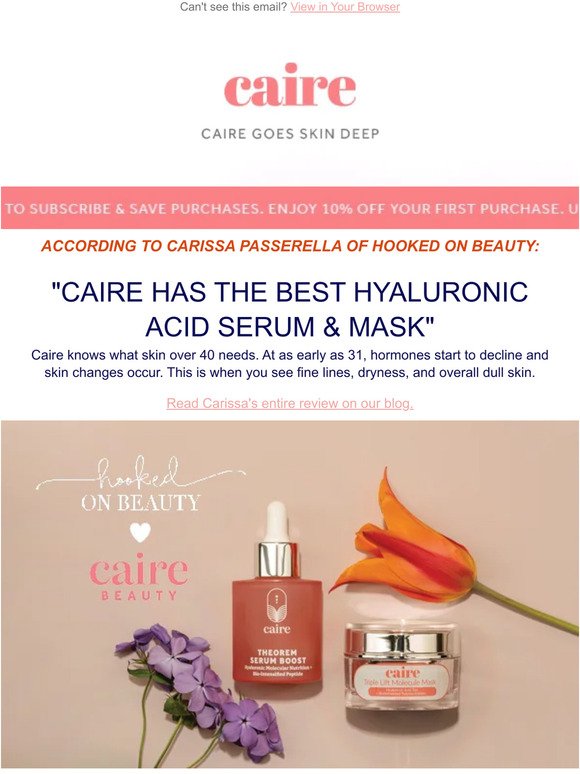—, The Benefits of CAIRE's Hyaluronic Acid Serum Mask