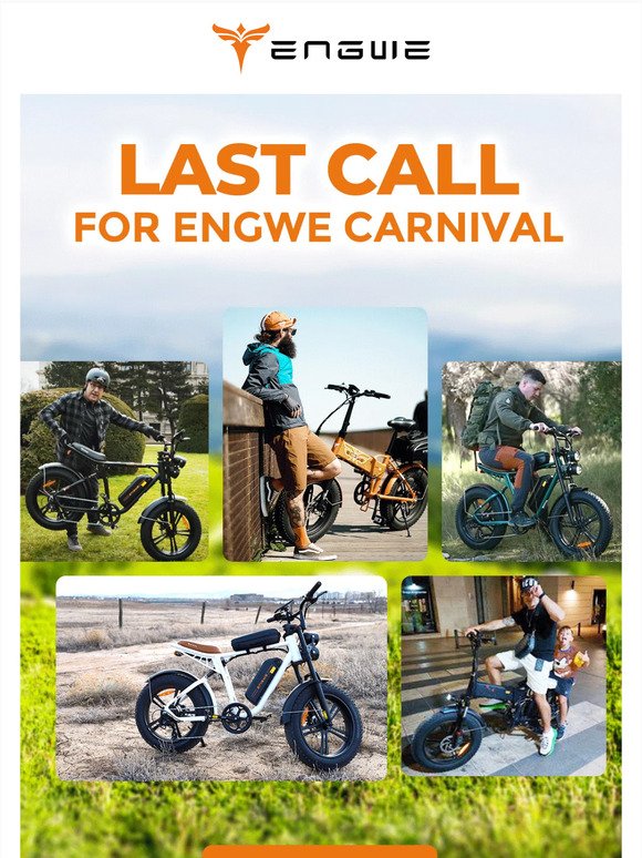 Final Reminder🔔🔔Save €150 on ENGWE E-bikes Before Our Anniversary Sale Ends!