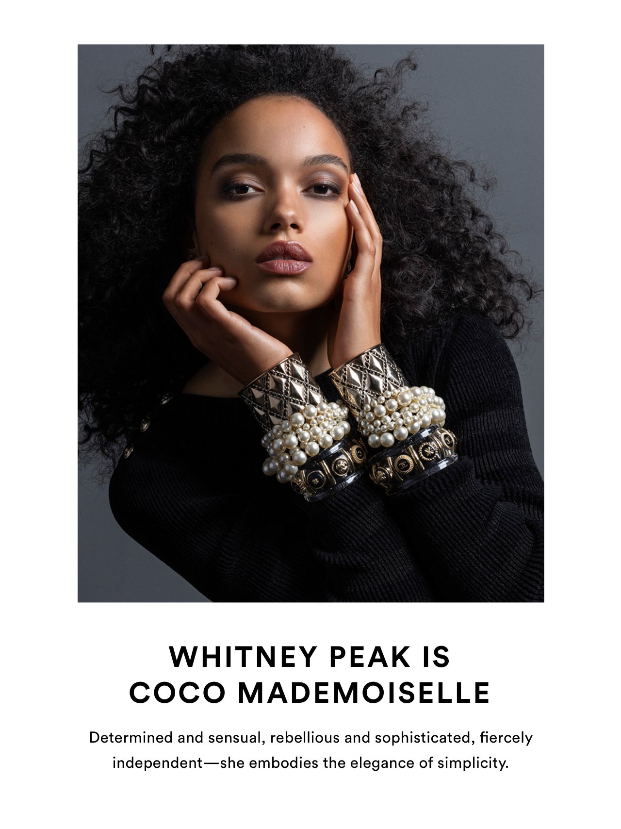Whitney Peak is the New Face of COCO MADEMOISELLE