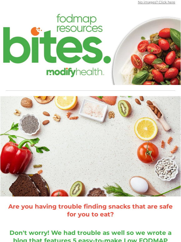 ModifyHealth: 5 Easy-To-Make Low FODMAP Snacks 💚 | Milled