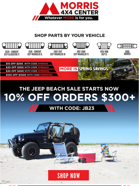Morris 4x4 Center ποΈ The Jeep Beach Sale Starts NOW ποΈ Milled