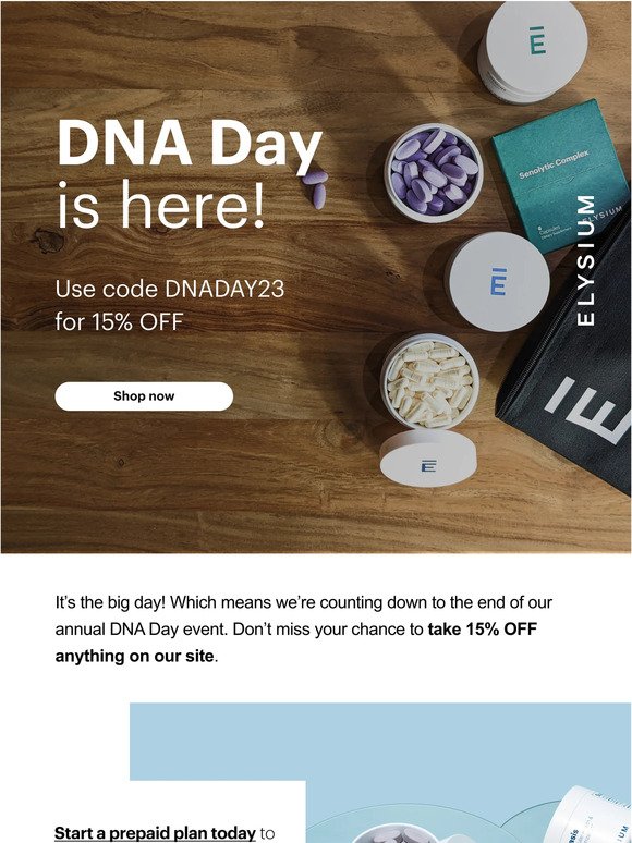 Happy DNA Day 🧬 Celebrate with 15% off sitewide!