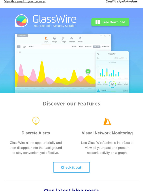 GlassWire™ - Preventing ransomware, private browsing, and personal firewall