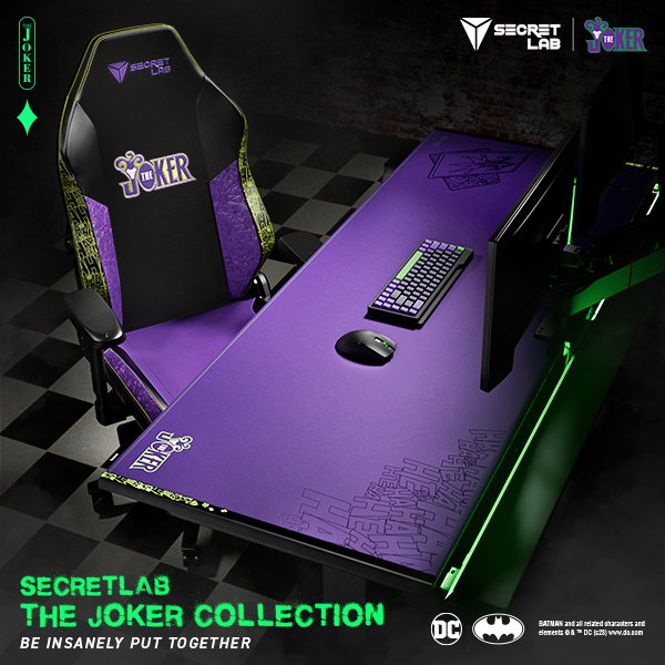 Secretlab: NEW: Secretlab The Joker Collection | Milled
