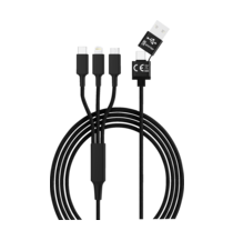 Smrter Nabíjací kábel USB USB 2.0 USB-A zástrčka, USB-C ® zástrčka, Apple Lightning konektor, USB Micro-B zástrčka 1.20