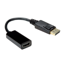 Value DisplayPort / HDMI káblový adaptér Konektor DisplayPort, Zásuvka HDMI-A 0.15 m čierna 12.99.3138  Kábel DisplayPor