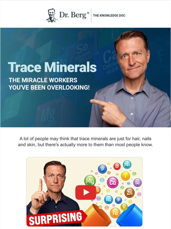 Dr Berg Discover the Hidden Benefits of Trace Minerals Milled