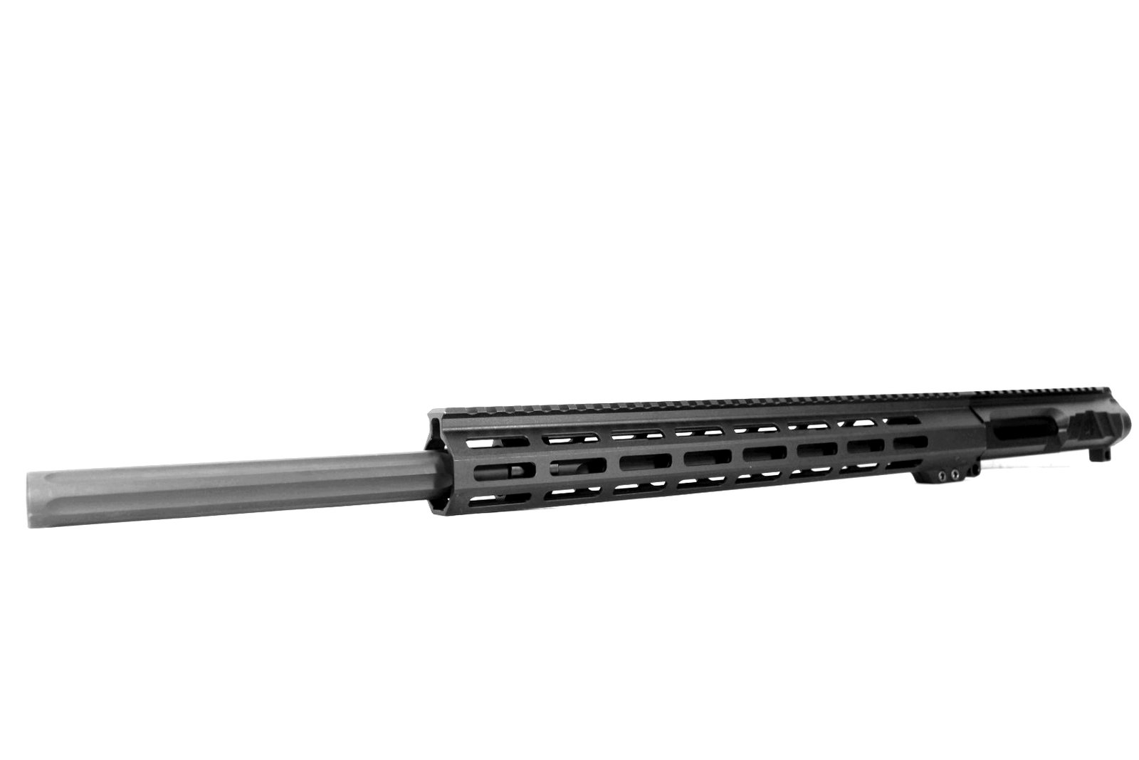 Image of PRO2A LEFT HAND 22" 223 Wylde 1/7 Rifle Length NR Side Charging Melonite Fluted Heavy Bull Barrel AR-15 Upper