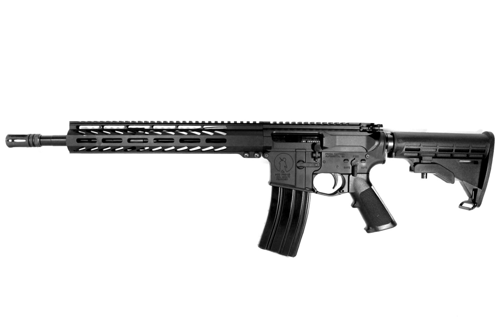 Image of P2A PATRIOT LEFT HAND 14.5" 5.56 NATO 1/7 Carbine Length Melonite M-LOK Rifle - Pinned & Welded